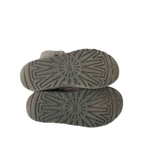 Ugg Australia Tall Classic Knit Sweater Boots Size 6 Gray - Picture 4 of 7